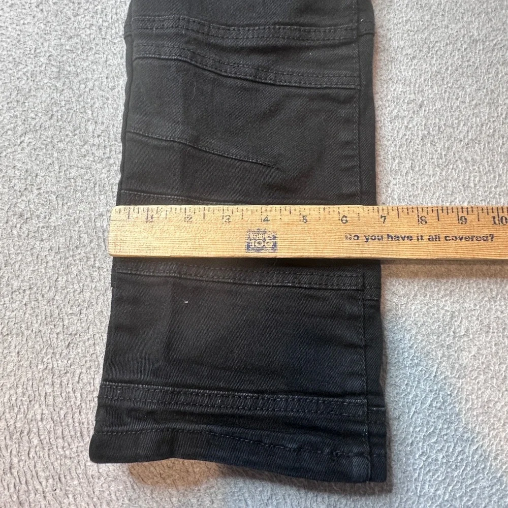 Legendary Status Jeans Mens 36x30 Black Moto Paneled Slim Streetwear Denim Pants
